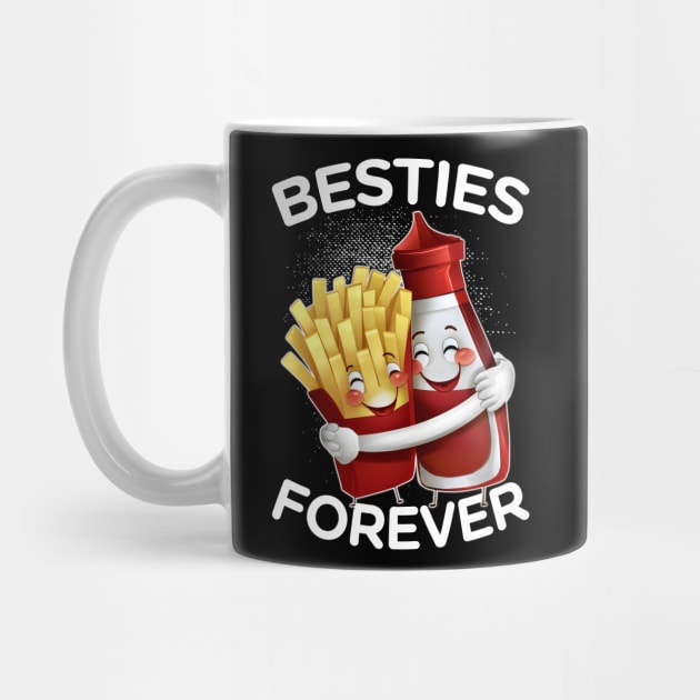 Besties Forever Ketchup & Fries Friendship Best Food Friend by JJDezigns